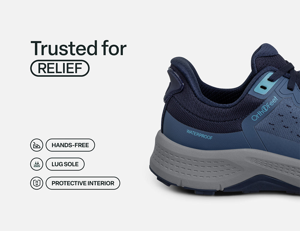 Explorer Waterproof Low Hands-Free Navy Hiking Shoes