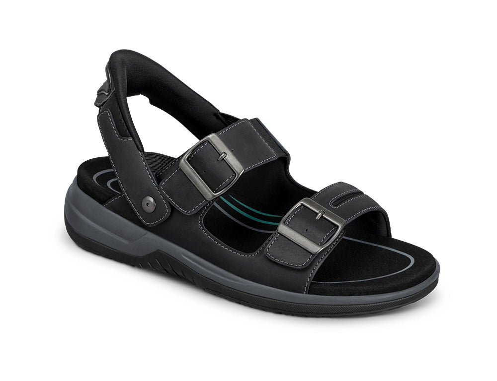 Jupiter Hands-Free Black Mens Sandals