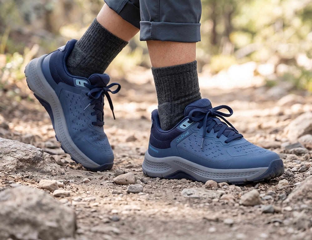 Explorer Waterproof Low Hands-Free Navy Hiking Shoes