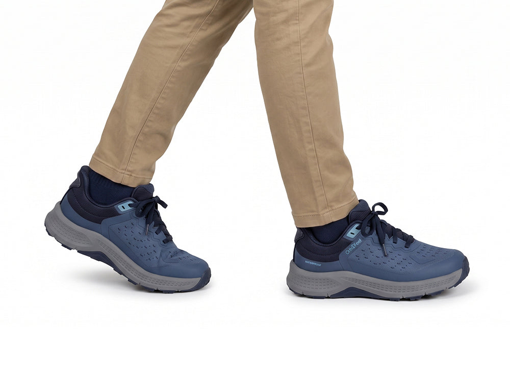 Explorer Waterproof Low Hands-Free Navy Hiking Shoes