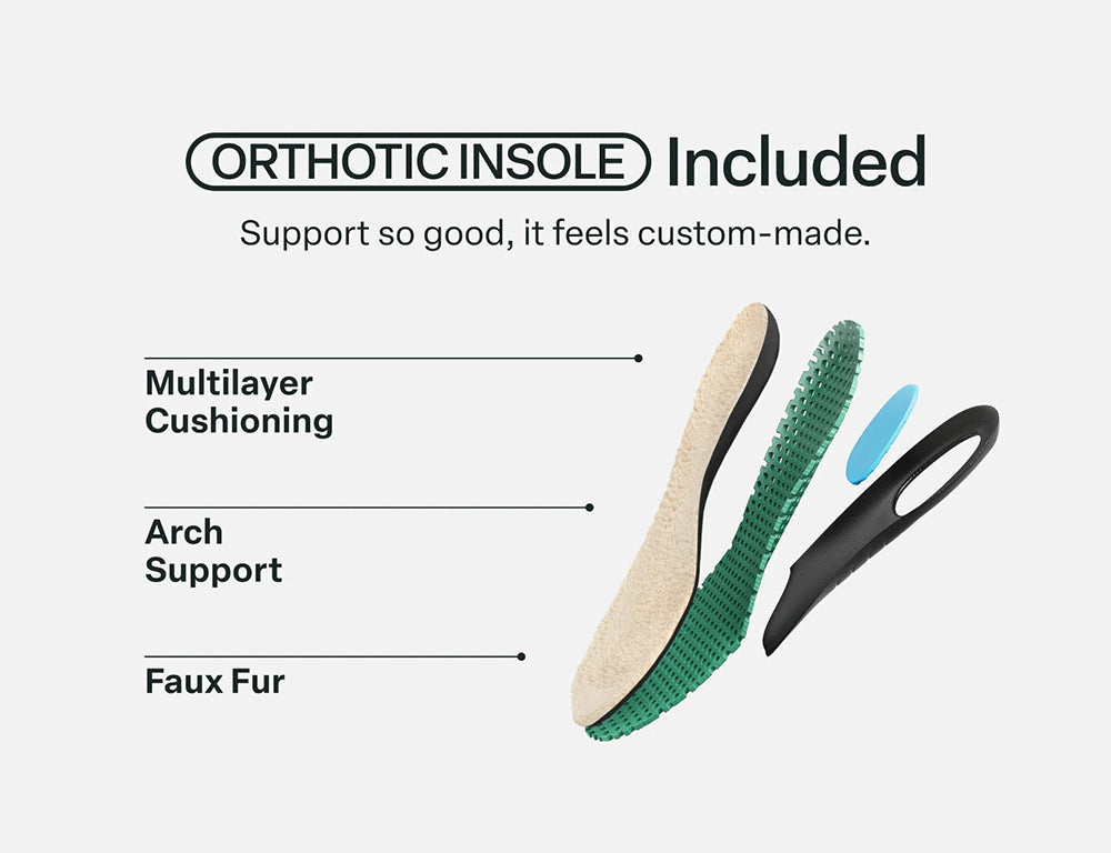 Orthofeet Womens Hands-Free Charlotte Taupe House Shoes ShoeMed