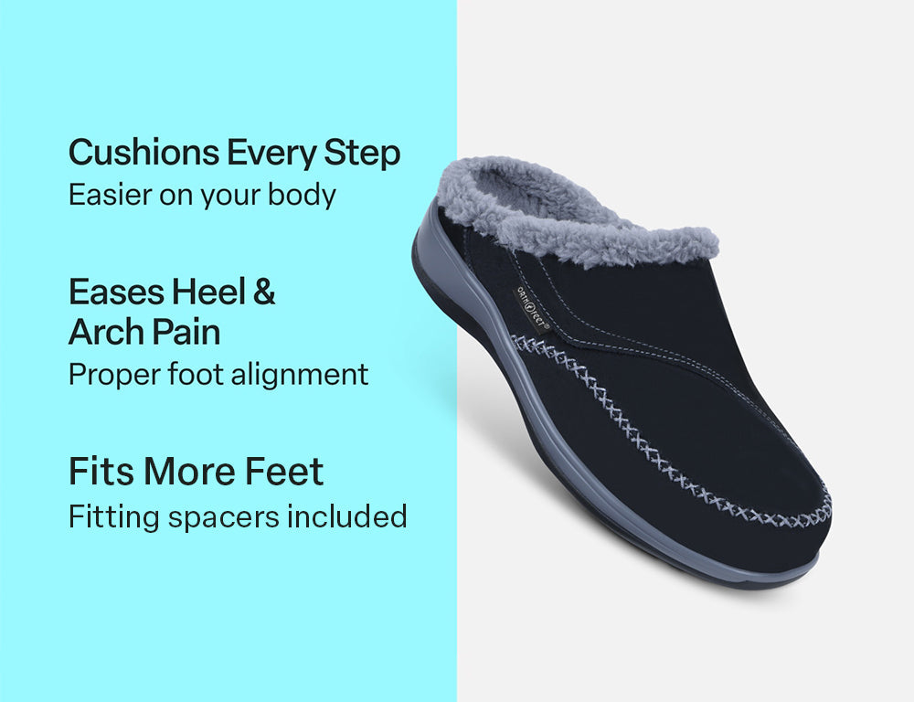 Charlotte Black Womens House Shoes