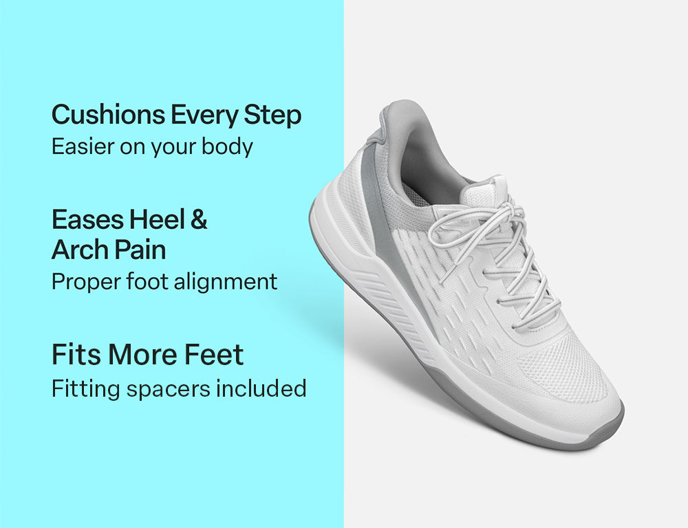 Ace Hands-Free Ace White Padel Pickeball Shoes