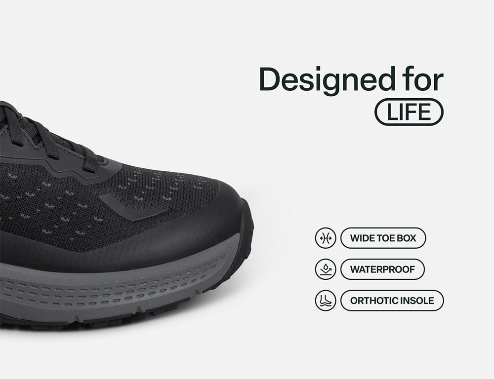 Explorer Waterproof Low Hands-Free Black Hiking Shoes