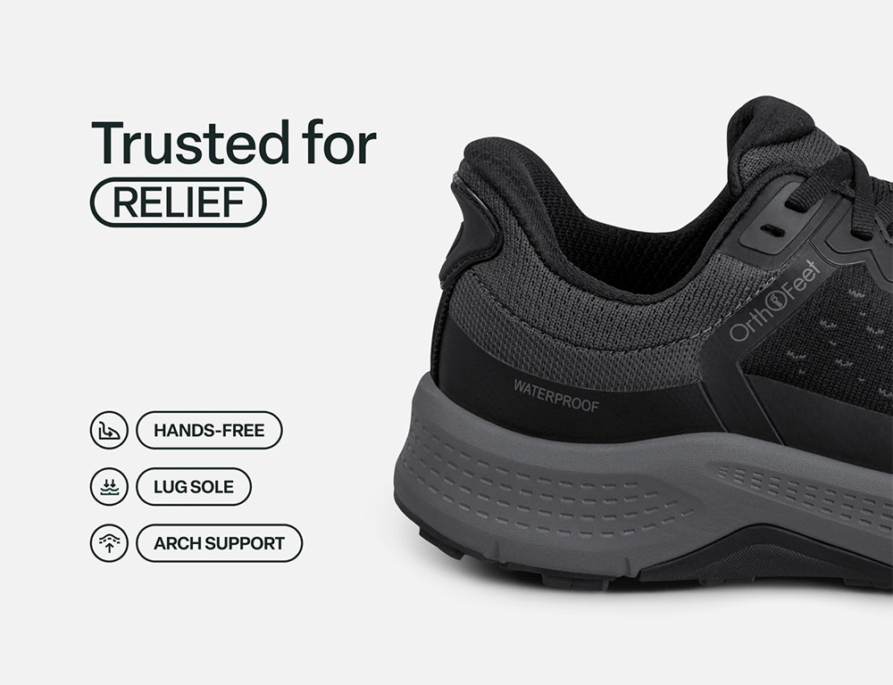 Explorer Waterproof Low Hands-Free Black Hiking Shoes