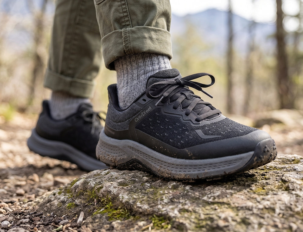 Explorer Waterproof Low Hands-Free Black Hiking Shoes
