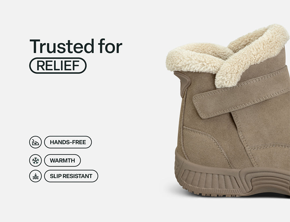 Bliss Hands-Free Taupe Womens Boots