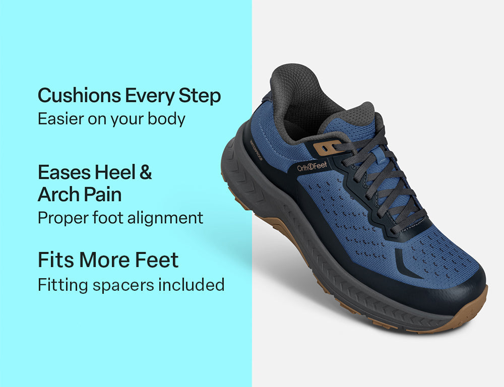 Expedition Waterproof Low Hands-Free Grey Blue Hiking Shoes
