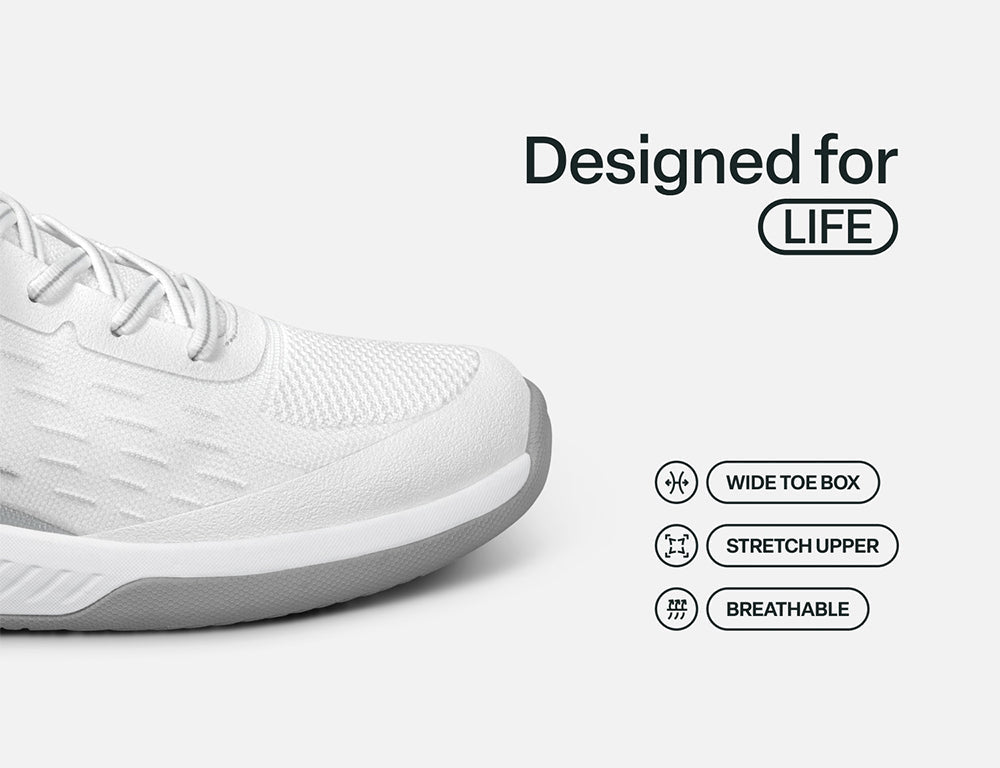Ace Hands-Free Ace White Padel Pickeball Shoes