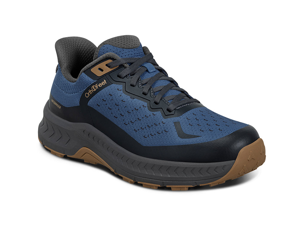 Expedition Waterproof Low Hands-Free Grey Blue Hiking Shoes