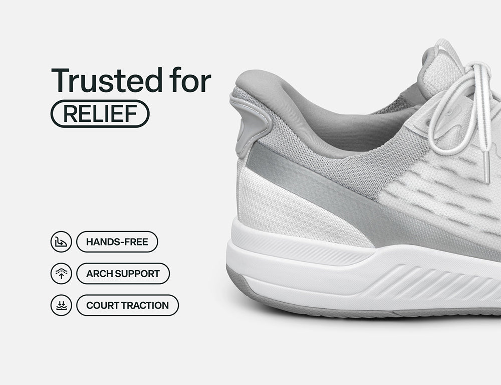 Ace Hands-Free Ace White Padel Pickeball Shoes