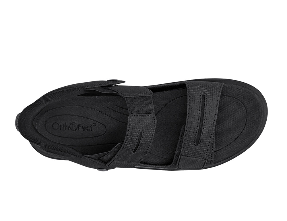 Calypso Hands-Free Black Womens Sandals