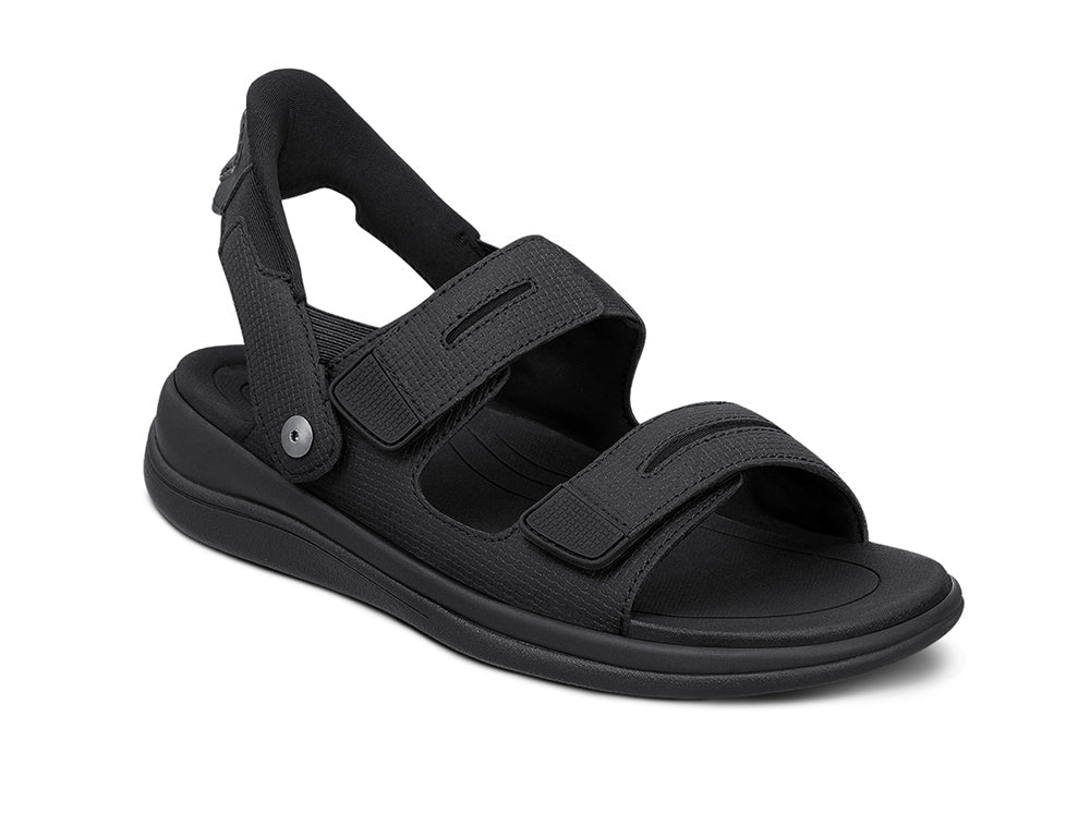Calypso Hands-Free Black Womens Sandals