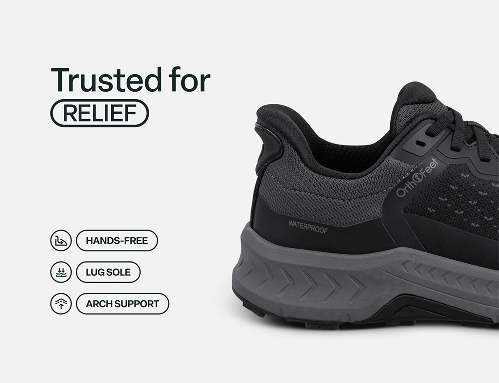 Expedition Waterproof Low Hands-Free Black Mens Hiking Shoes