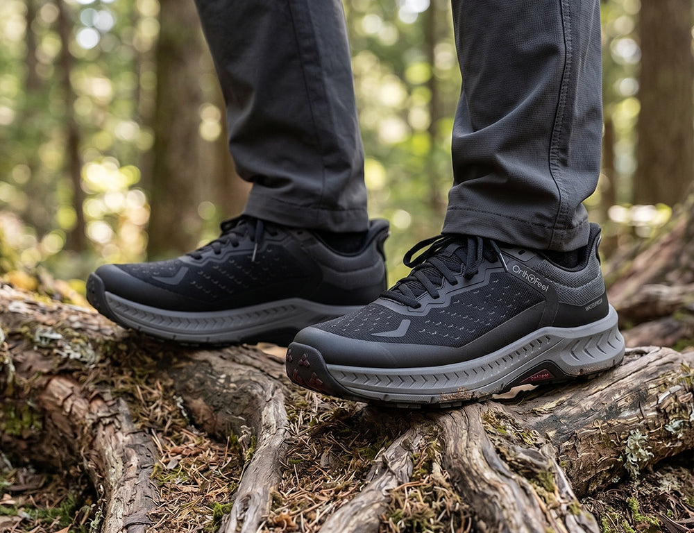 Expedition Waterproof Low Hands-Free Black Mens Hiking Shoes