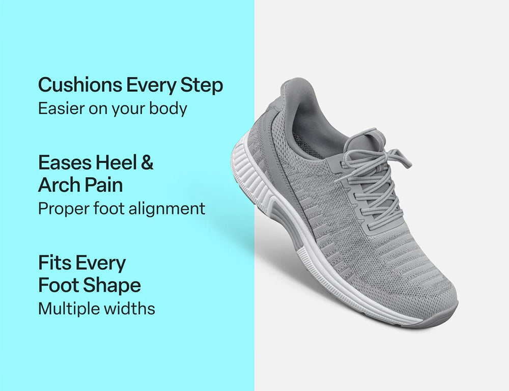 Kita Hands-Free Grey Womens Stretch Trainers