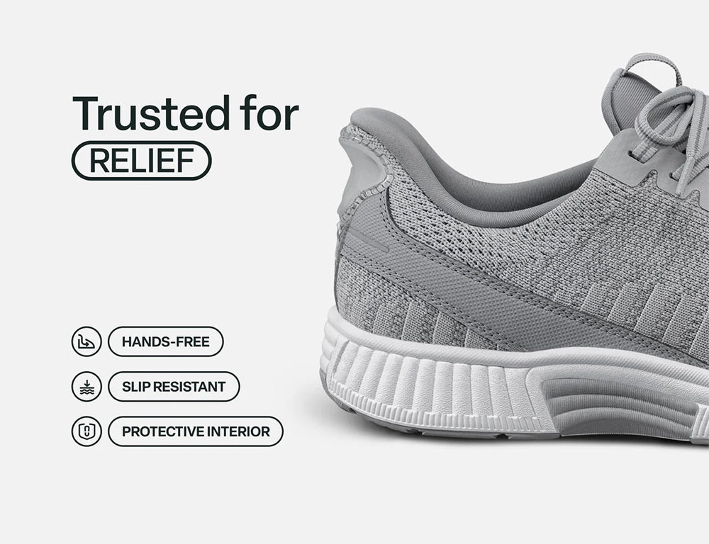 Kita Hands-Free Grey Womens Stretch Trainers