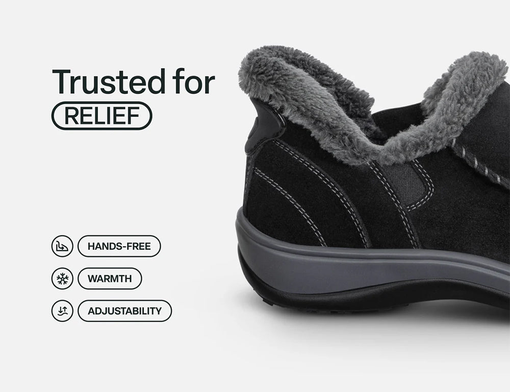 Lorin Hands-Free Black Womens House Shoes