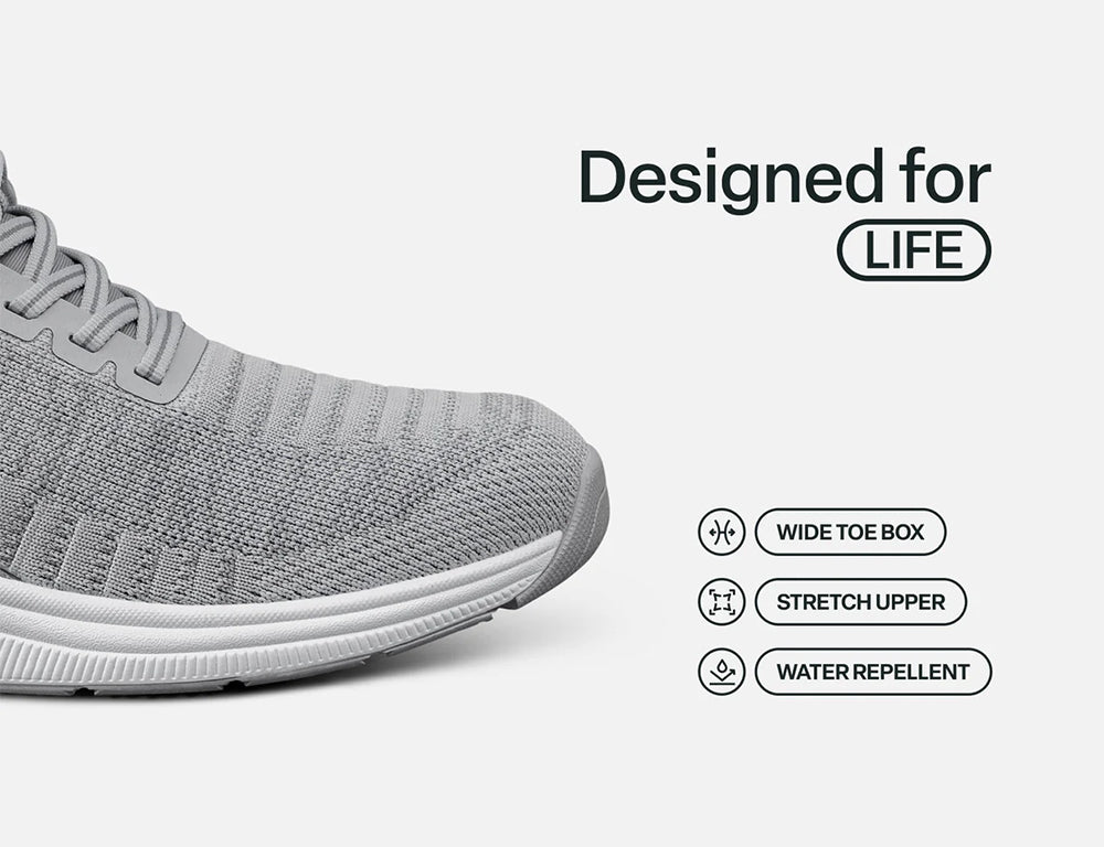 Kita Hands-Free Grey Womens Stretch Trainers