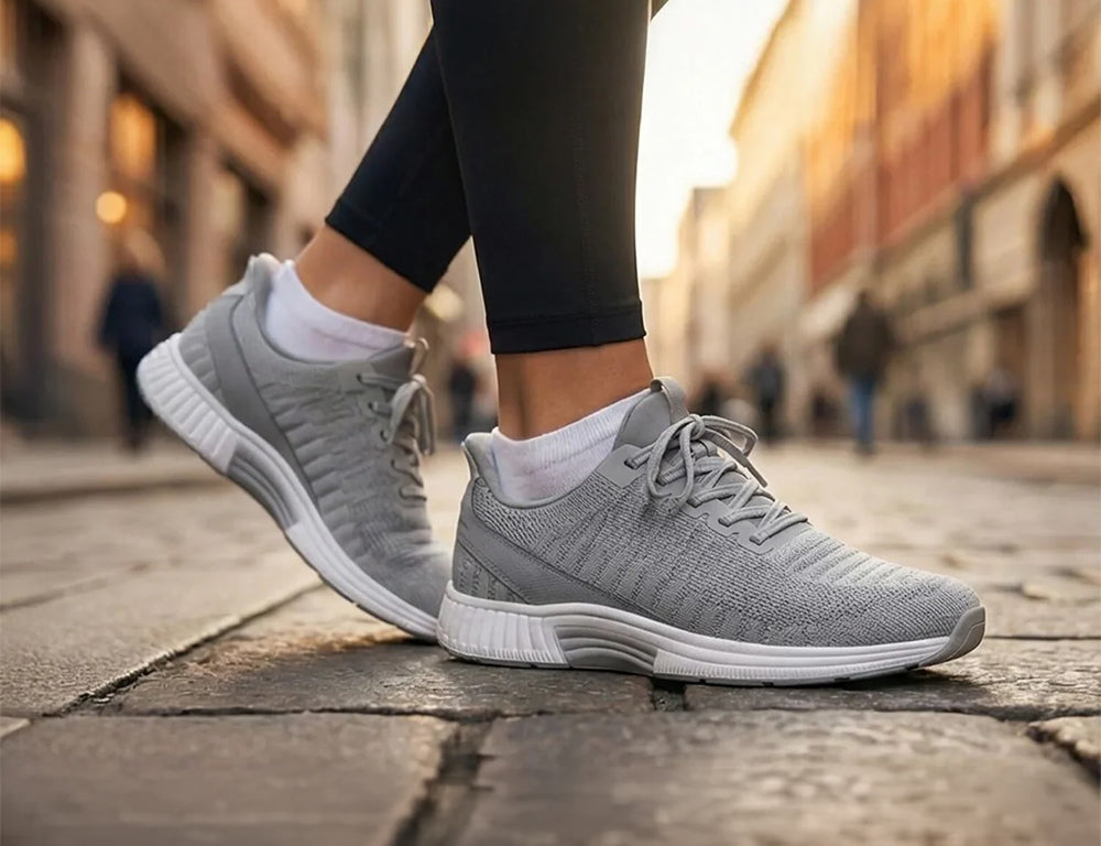 Kita Hands-Free Grey Womens Stretch Trainers