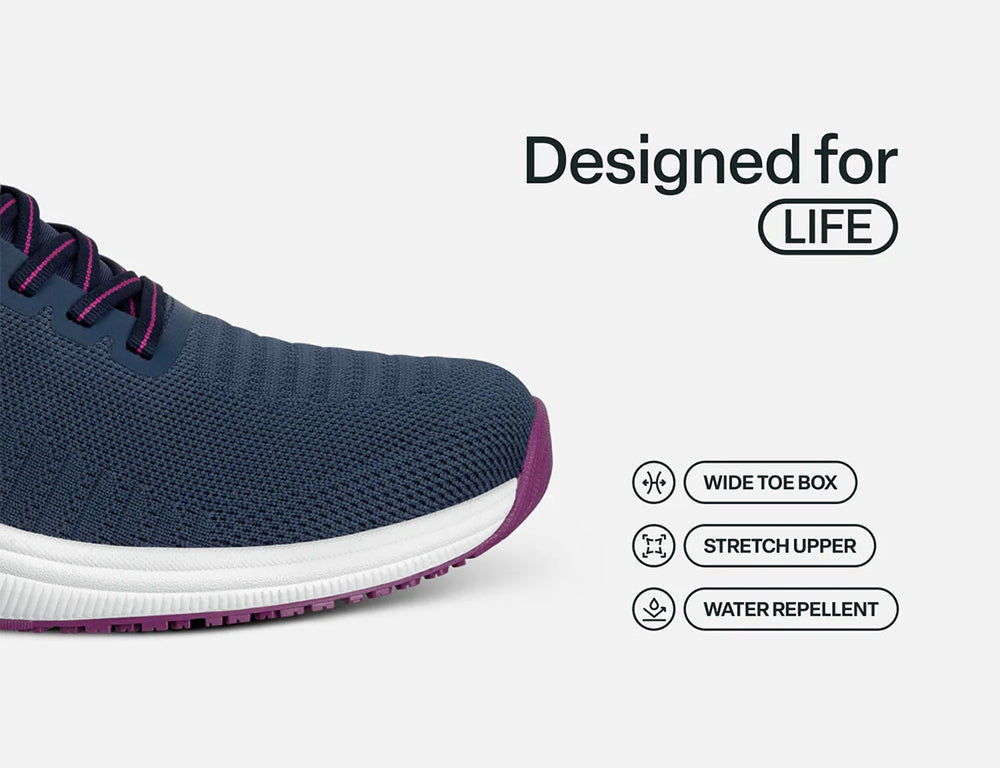 Kita Hands-Free Navy Orchid Womens Trainers