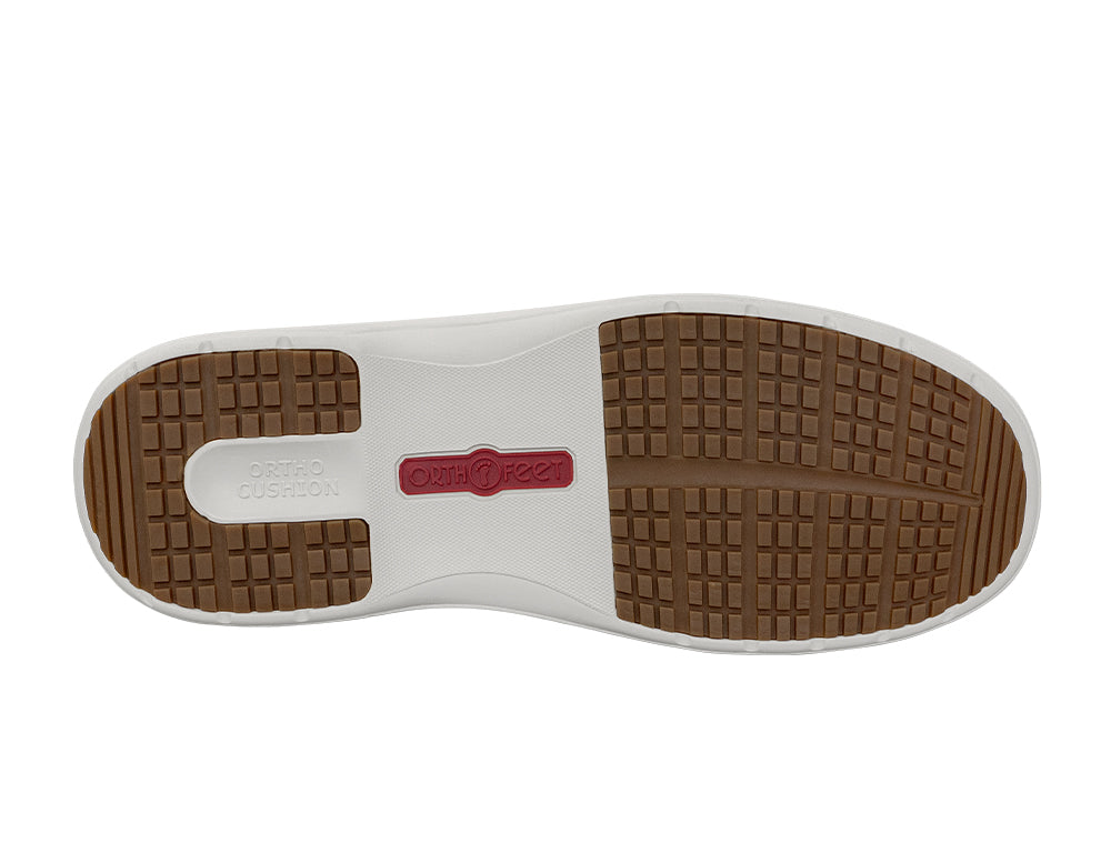 Pierre Hands-Free White Mens Leather Shoes