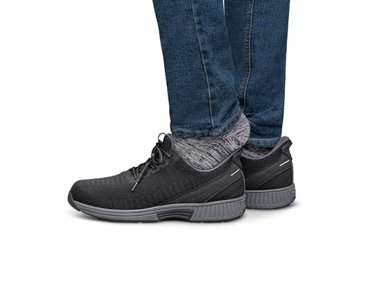 Yari Hands-Free Black Mens Stretch Trainers