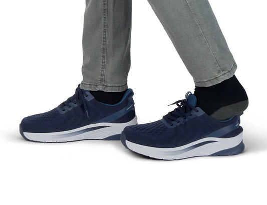 Tilos Hands-Free Navy Mens Stretch Trainers