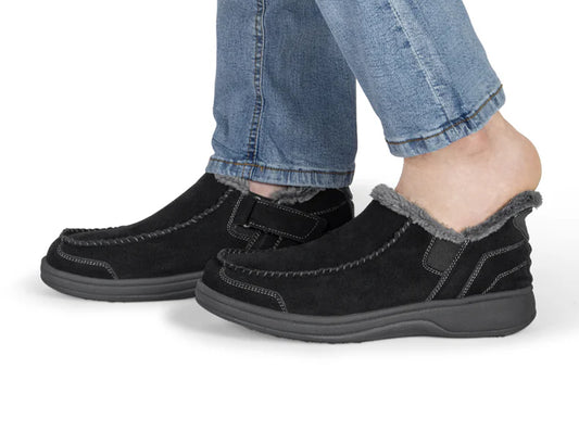 Vito Hands-Free Black Mens House Shoes