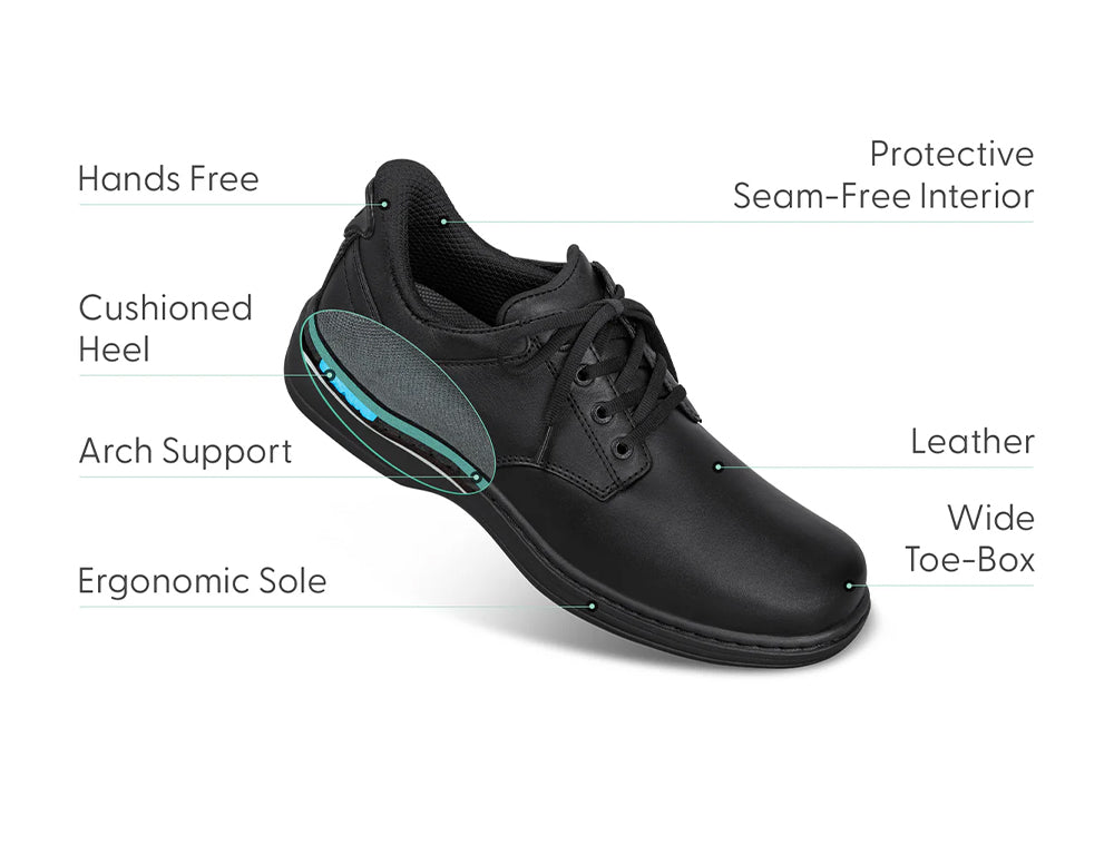 Mens Hands-Free Claude Charcoal Shoes