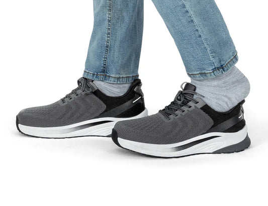 Tilos Hands-Free Grey Mens Stretch Trainers