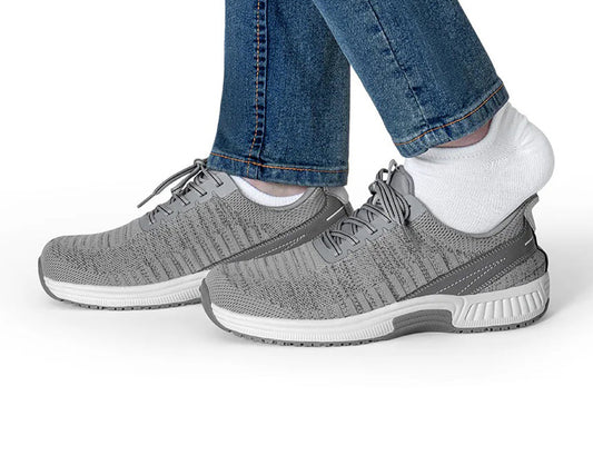 Yari Hands-Free Grey Mens Stretch Trainers