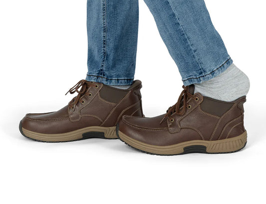 Verno Hands-Free Brown Mens Leather Boots