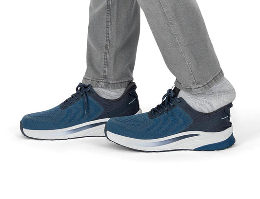 Tilos Hands-Free Blue Mens Stretch Trainers