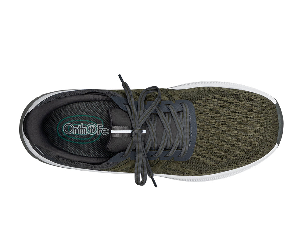 Tilos Hands-Free Olive Mens Stretch Trainers