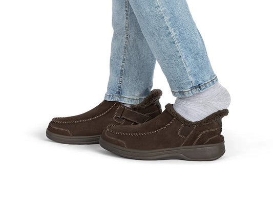 Vito Hands-Free Chocolate Mens House Shoes