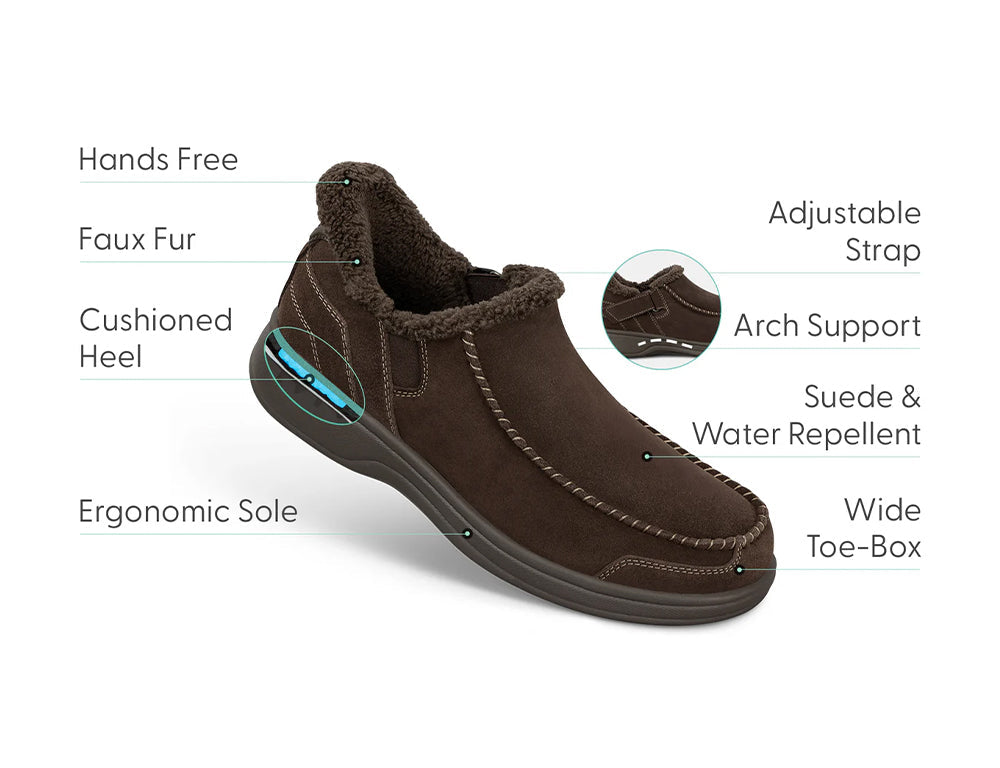 Mens Hands-Free Vito Chocolate House Shoes