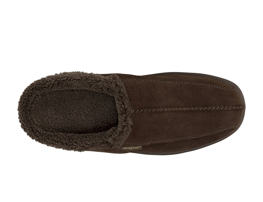 Asheville Hands-Free Chocolate Mens House Shoes