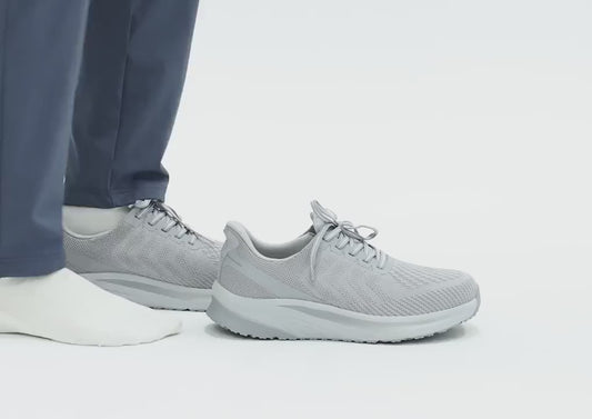 Tilos Hands-Free Grey Grey Mens Stretch Trainers