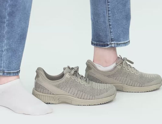Kita Taupe Hands-Free Womens Trainers