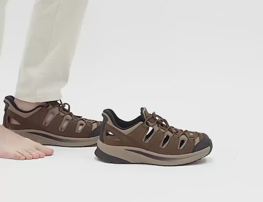 Saturn Hands-Free Brown Mens Hiking Sandals