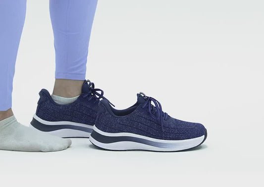 Nira Hands-Free Indigo Womens Stretch Trainers