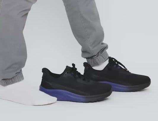 Dash Hands-Free Black Blue Mens Trainers