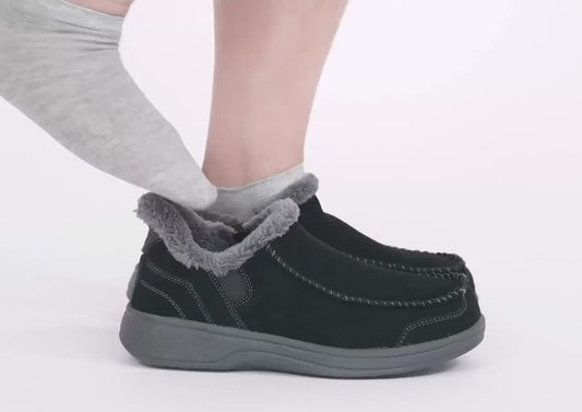 Vito Hands-Free Black Mens House Shoes
