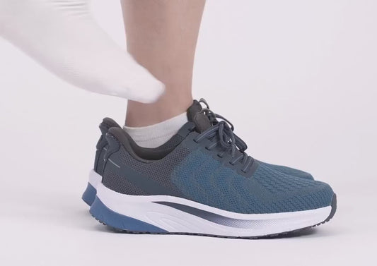 Tilos Hands-Free Blue Mens Stretch Trainers